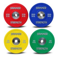 hammer strength urethane bumper plate pack 150kg