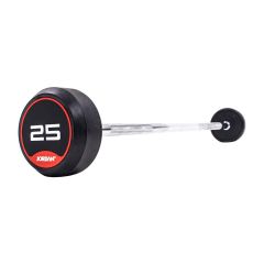 rubber barbells with straight bar