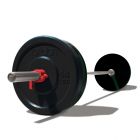 120kg Olympic Training Set (Bumper Plates + 7ft Bar)